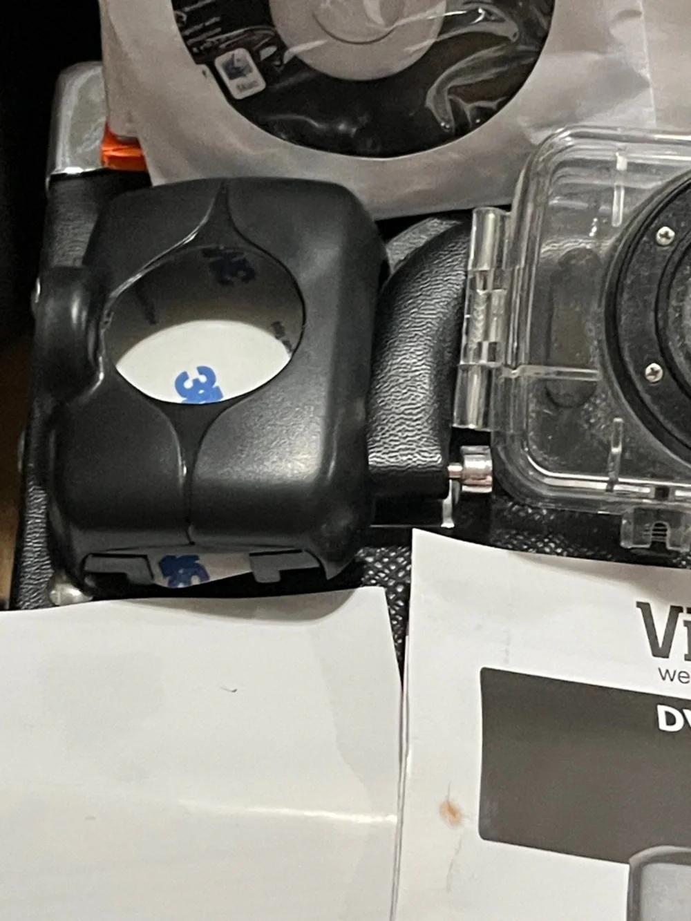 Vivitar DVR781HD Silver Action Video Camera with Waterproof Case and Mounts